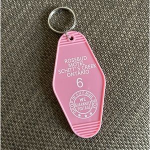 Schitt's Creek Rosebud Motel hotel keychain